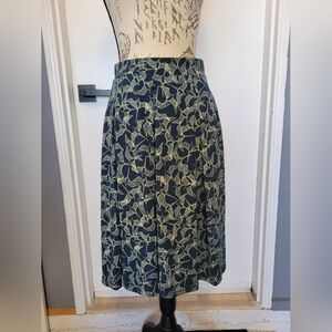 Lularoe Madison Novelty Print Bird Print‎ Skirt With Pockets Size Small